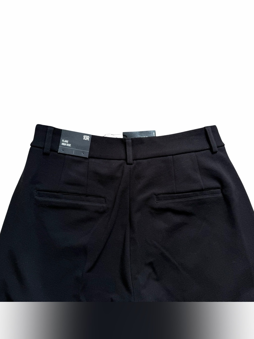 Express Womens 10 High Rise Flare Stretch Dress Pants Black Trouser Workwear NWT - Picture 5 of 8